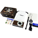 Yashica Tank Compact Digital Camera with Accessories Kit (Brown)