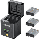 ZGCINE PS-OMC3 3-Bay Charging Case for Select DJI Osmo Batteries