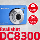 AgfaPhoto Realishot DC8300 Compact Digital Camera (Blue)