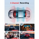 Redtiger F17 Plus 4-Channel Wi-Fi Dash Cam