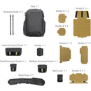 SmallRig Professional Outdoor 25L Backpack with Instax360 X5 Cage and Selfie Stick Kit