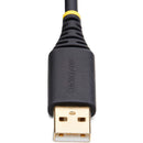 StarTech USB-A 2.0 to DB9 RS-232 Serial Adapter Cable with DB9 Nut Set (1')
