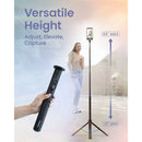 KraftGeek Magnetic Smartphone Tap-To-Open Tripod (Black)