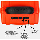 Turtlebox Cub Portable Waterproof Speaker (Orange)