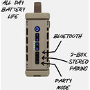 Turtlebox Ranger Portable Wireless Speaker (Tan)