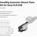 SmallRig Extension Mount Plate Kit for Sony XLR-H2