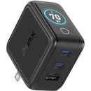 BMX GanSta 70W 3-Port USB Charger with Color LCD