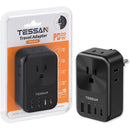 Tessan US to Europe AC/USB Travel Adapter
