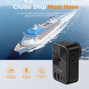Tessan US to Europe AC/USB Travel Adapter