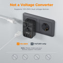 Tessan US to Europe AC/USB Travel Adapter