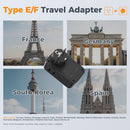 Tessan US to Europe AC/USB Travel Adapter