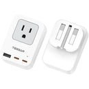 Tessan 4-in-1 US-to-UK Travel Adapter with USB