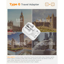 Tessan 4-in-1 US-to-UK Travel Adapter with USB