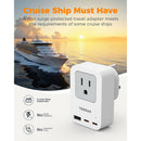 Tessan 4-in-1 US-to-UK Travel Adapter with USB
