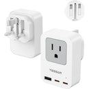 Tessan 4-in-1 US-to-UK Travel Adapter with USB