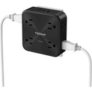 Tessan 11-in-1 AC/USB Wall Outlet Extender with Surge Protection