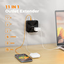 Tessan 11-in-1 AC/USB Wall Outlet Extender with Surge Protection