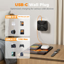 Tessan 11-in-1 AC/USB Wall Outlet Extender with Surge Protection