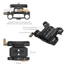 SmallRig Arca-Type Mount Plate with 15mm Dual Rod Clamp