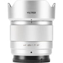 Viltrox AF 25mm f/1.7 Air XF Lens (FUJIFILM X, Silver)