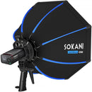 Sokani instaSbox iO60 Octagonal Softbox with Grid & B1 S-Type Bracket Kit (23.6")