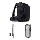 SmallRig Professional Outdoor 25L Backpack with Instax360 X5 Cage and Selfie Stick Kit