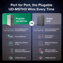 Plugable 15-in-1 Triple Display USB-C Docking Station with 100W Power Delivery