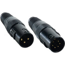 ADJ DMX T-Pack Male 3-Pin and 5-Pin DMX Terminator Set