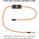 ZGCINE LMS-PD LEMO Straight 2-Pin to USB-C PD Power Cable