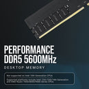 PNY 16GB DDR5 5600 MHz UDIMM Desktop Memory Module