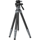 SmallRig Ultra-Light Travel Video Carbon Fiber Tripod with Fluid Head