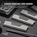 CORSAIR 32GB VENGEANCE DDR5 6000 MT/s UDIMM Memory Kit (2 x 16GB, White)