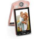 Minolta MN4KFLIP Vlogging Camera with Selfie Stand (Pink)