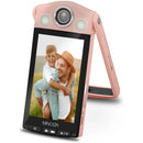 Minolta MN4KFLIP Vlogging Camera with Selfie Stand (Pink)