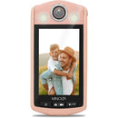 Minolta MN4KFLIP Vlogging Camera with Selfie Stand (Pink)