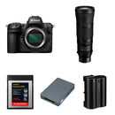 Nikon Z8 Mirrorless Camera with 180-600mm f/5.6-6.3 Lens and Essentials+ Kit