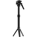 COMAN MT25V1 Carbon Fiber Tabletop Monopod with V1 Fluid Head