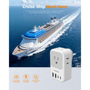 Tessan US to DE Plug Travel Adapter (2-Pack)