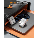 Tessan US to DE Plug Travel Adapter (2-Pack)