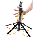 Ulanzi Auto-Open Selfie Stick Quadpod with Phone Clamp