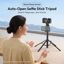 Ulanzi Auto-Open Selfie Stick Quadpod with Phone Clamp