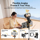 Ulanzi Auto-Open Selfie Stick Quadpod with Phone Clamp