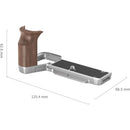 SmallRig L-Shape Mount Plate with Wooden Handle for Sony a7C II & a7CR