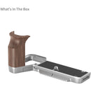 SmallRig L-Shape Mount Plate with Wooden Handle for Sony a7C II & a7CR