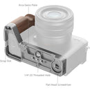 SmallRig L-Shape Mount Plate with Wooden Handle for Sony a7C II & a7CR
