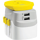 Worldwide International Adapter with Twin USB-A Ports