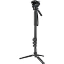SmallRig 4-Section Aluminum Monopod with Fluid Head