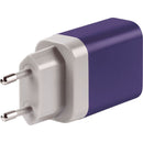 Worldwide 2-Port USB Charger with International Adapters