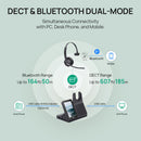 Yealink WH64 Workstation Mono Wireless Headset System