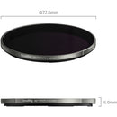 SmallRig TrueColor 67mm Hybrid VND Filter (6 to 9 Stops)